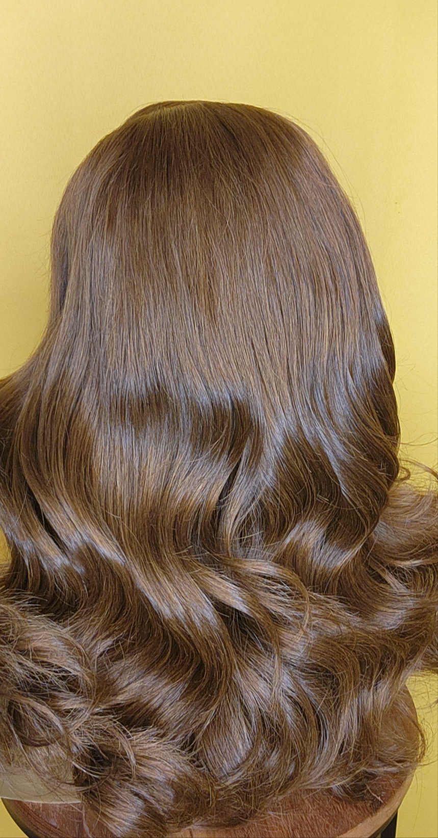 BRUNE WAVY 16" FERMETURE 5×5 SANS COLLE