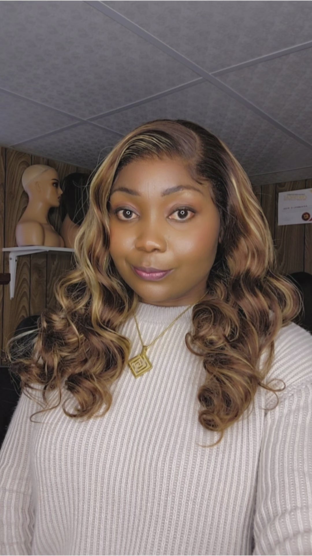 PIANO GOLD 18" LACE FRONTALE HD