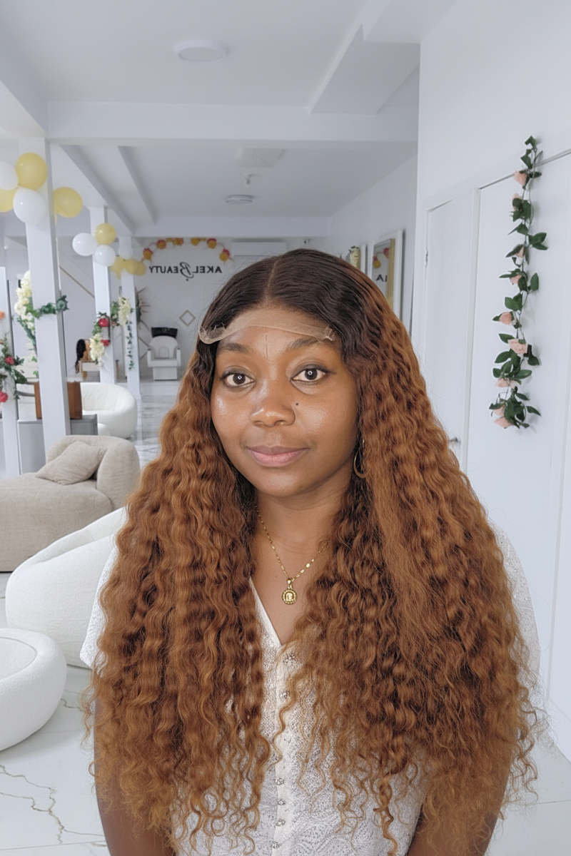 VIVIANE 24" RAW HAIR LUXURY INDIENNE 350g CLOSURE 5×5