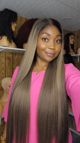 GRISE LISSE 32" CLOSURE 6×6 HD