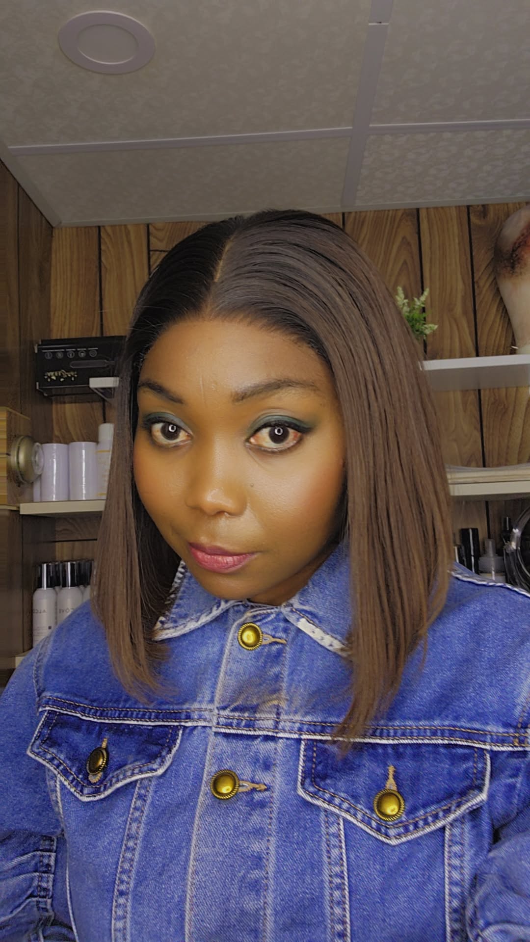 BOB CLOSURE 5×5 OMBRÉE BRUNE 10"