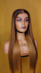 BLOND MIEL 26" 6×6 CLOSURE GLUELESS