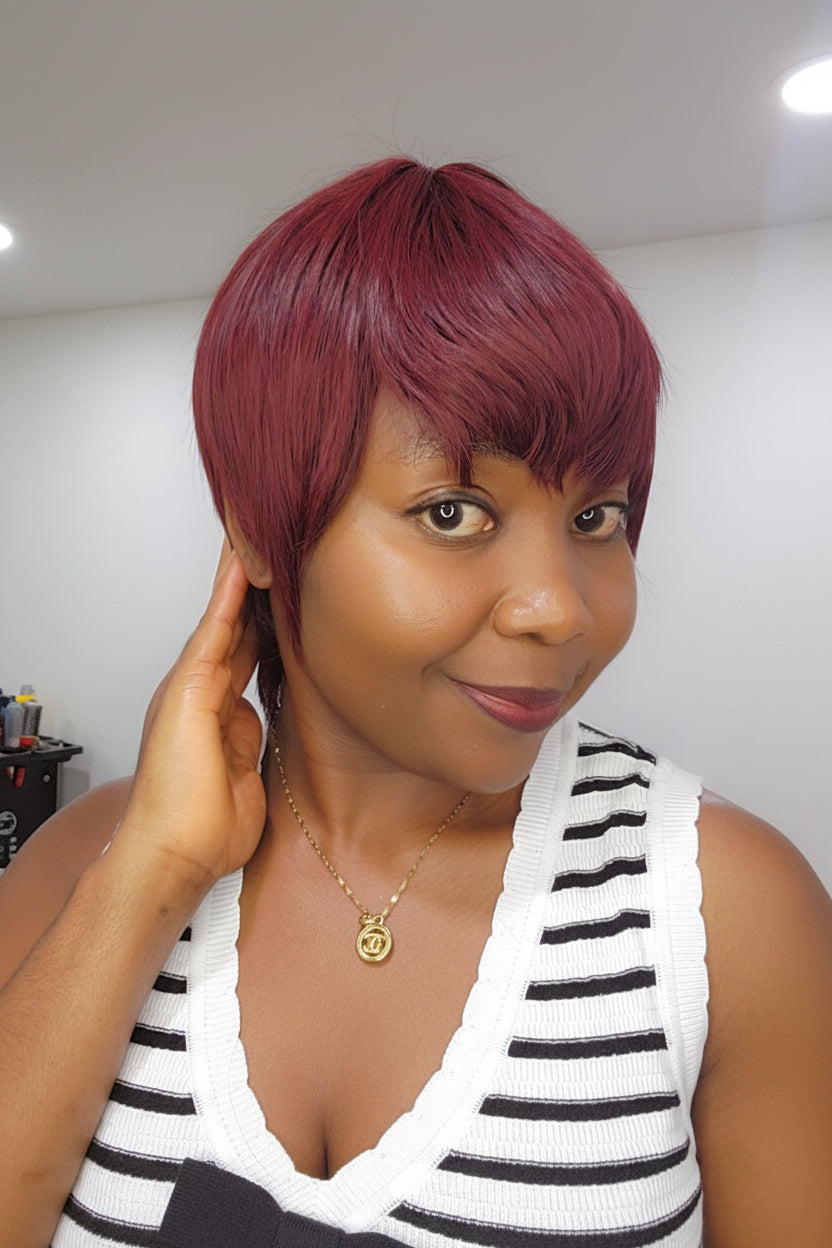 PIXIE CUT BORDEAU