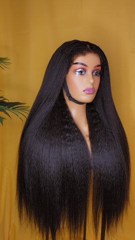 AMÉRICAINE 28" GLUELESS HD LACE YAKI STRAIGHT