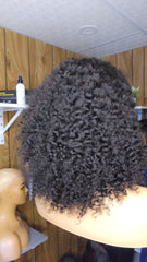 BURMESE CURLY 14" LACE 13×4 HD SANS COLLE 1B