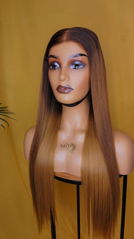 BLOND MIEL 26" 6×6 CLOSURE GLUELESS
