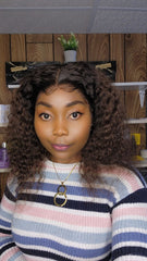 BRUNE CURLY 14"LACE GLUELESS