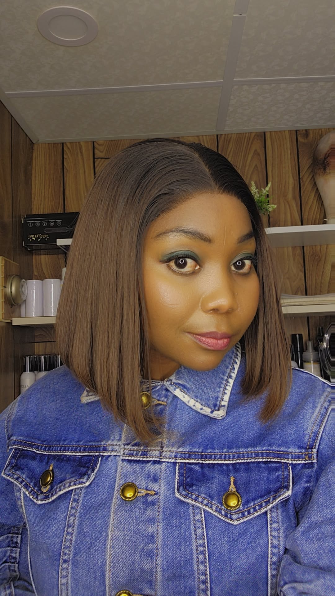 BOB CLOSURE 5×5 OMBRÉE BRUNE 10"