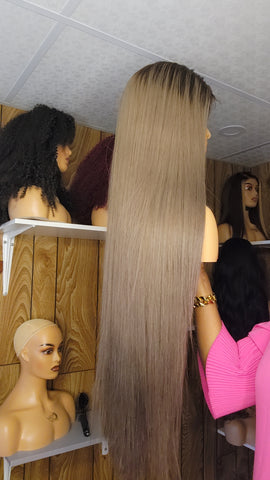 GRISE LISSE 32" CLOSURE 6×6 HD