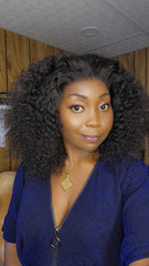 BURMESE CURLY 14" LACE 13×4 HD SANS COLLE 1B