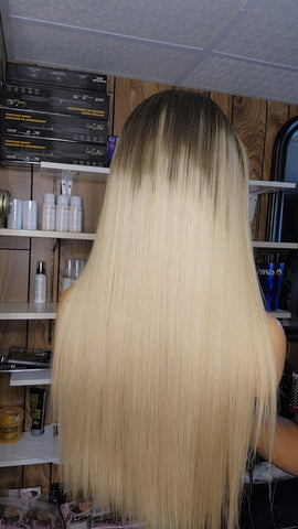 BLONDE CENDRÉE 22" SANS COLLE