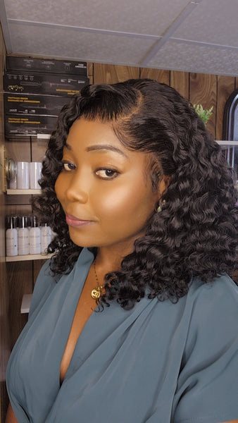 BURMESE CURLY 14" LACE FRONTALE HD