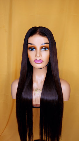 LAYA 28" LACE NATURELLE BRUNE GLUELESS