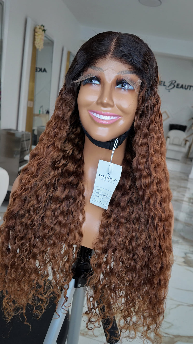 VIVIANE 24" RAW HAIR LUXURY INDIENNE 350g CLOSURE 5×5