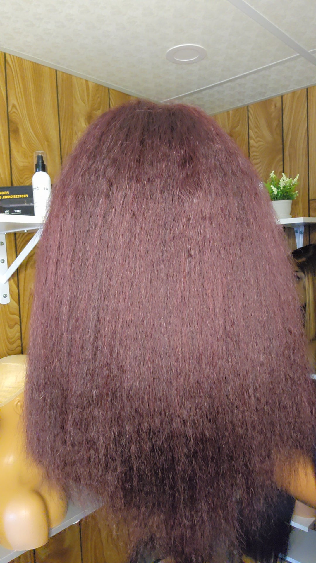 YAKI BORDEAUX 16" DENTELLE FRONTALE 9×6