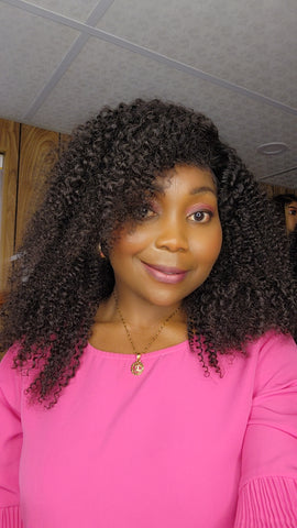 AFRO CURLY 16" LACE 13×4 HD SANS COLLE 1B