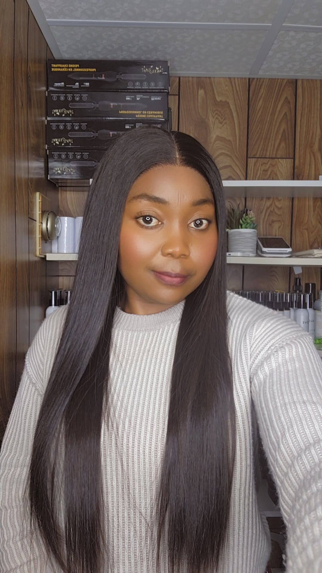 BONE STRAIGHT 22" CLOSURE 5×5