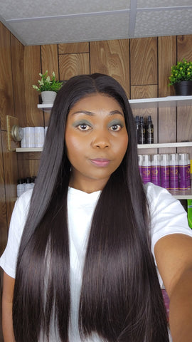 STRAIGHT 24" 5×5 CLOSURE HD GLUELESS 1B