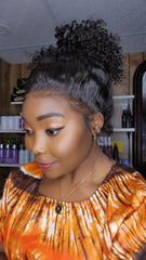 CHIGNON CURLY 12" FULL GLUELESS 1b