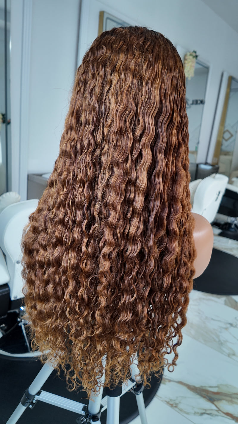 VIVIANE 24" RAW HAIR LUXURY INDIENNE 350g CLOSURE 5×5