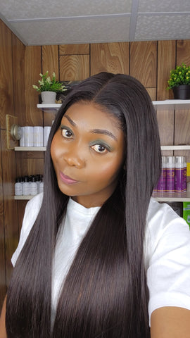 STRAIGHT 24" 5×5 CLOSURE HD GLUELESS 1B