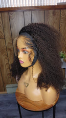 AFRO CURLY 1B BRUN LACE HD 13×6 16"