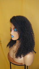 AFRO CURLY 16" NATURELLE 1B GLUELESS HD LACE