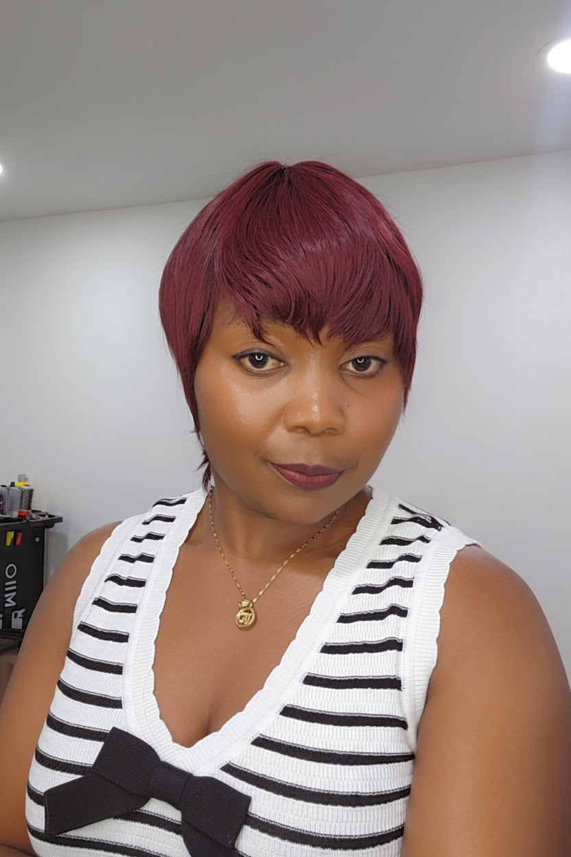 PIXIE CUT BORDEAU