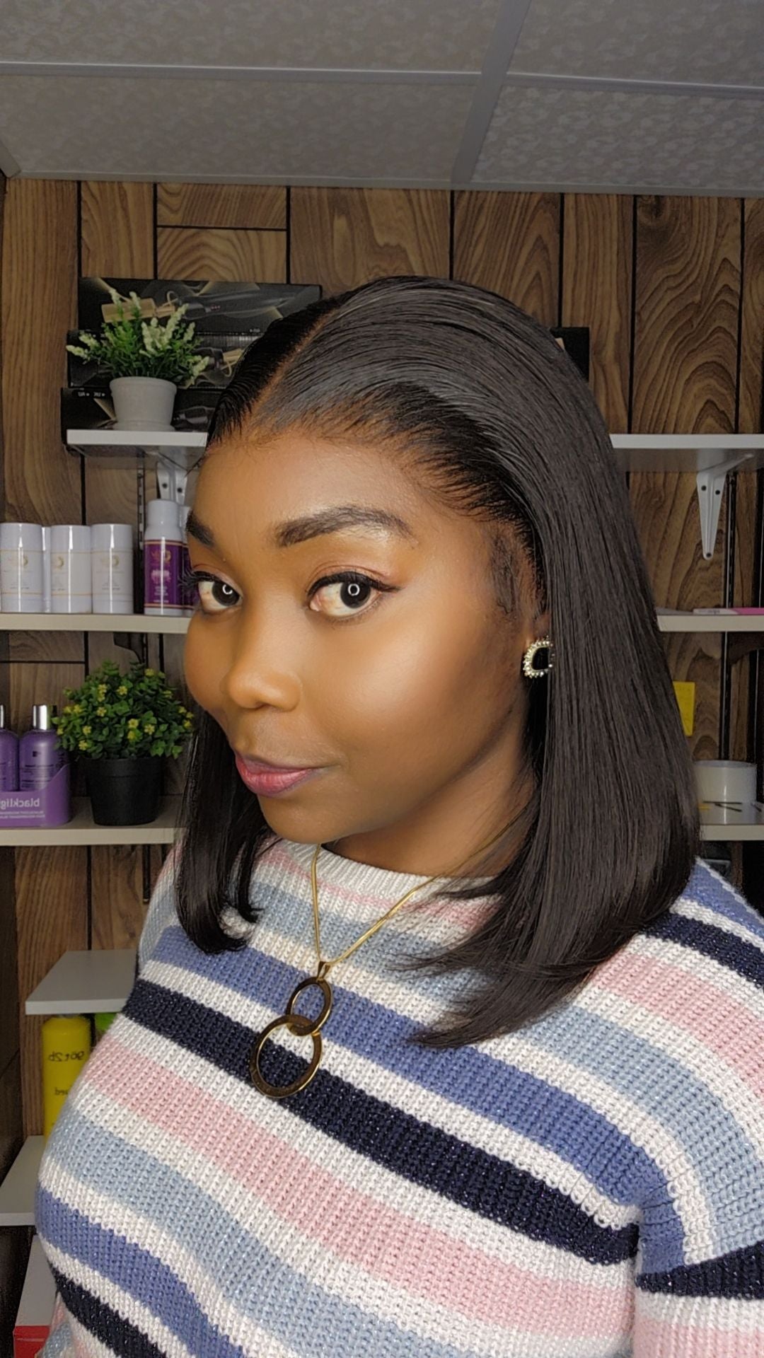 GLORIA BOB 12" GLUELESS HD LACE