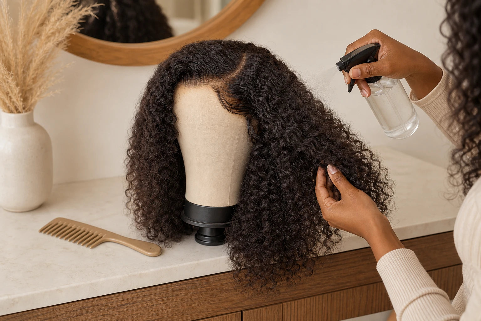Hydrate and define the curls