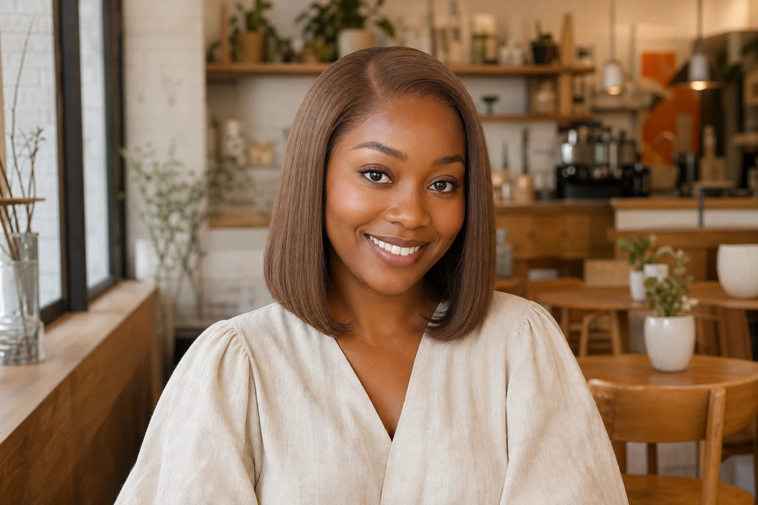 A beautifully defined bob