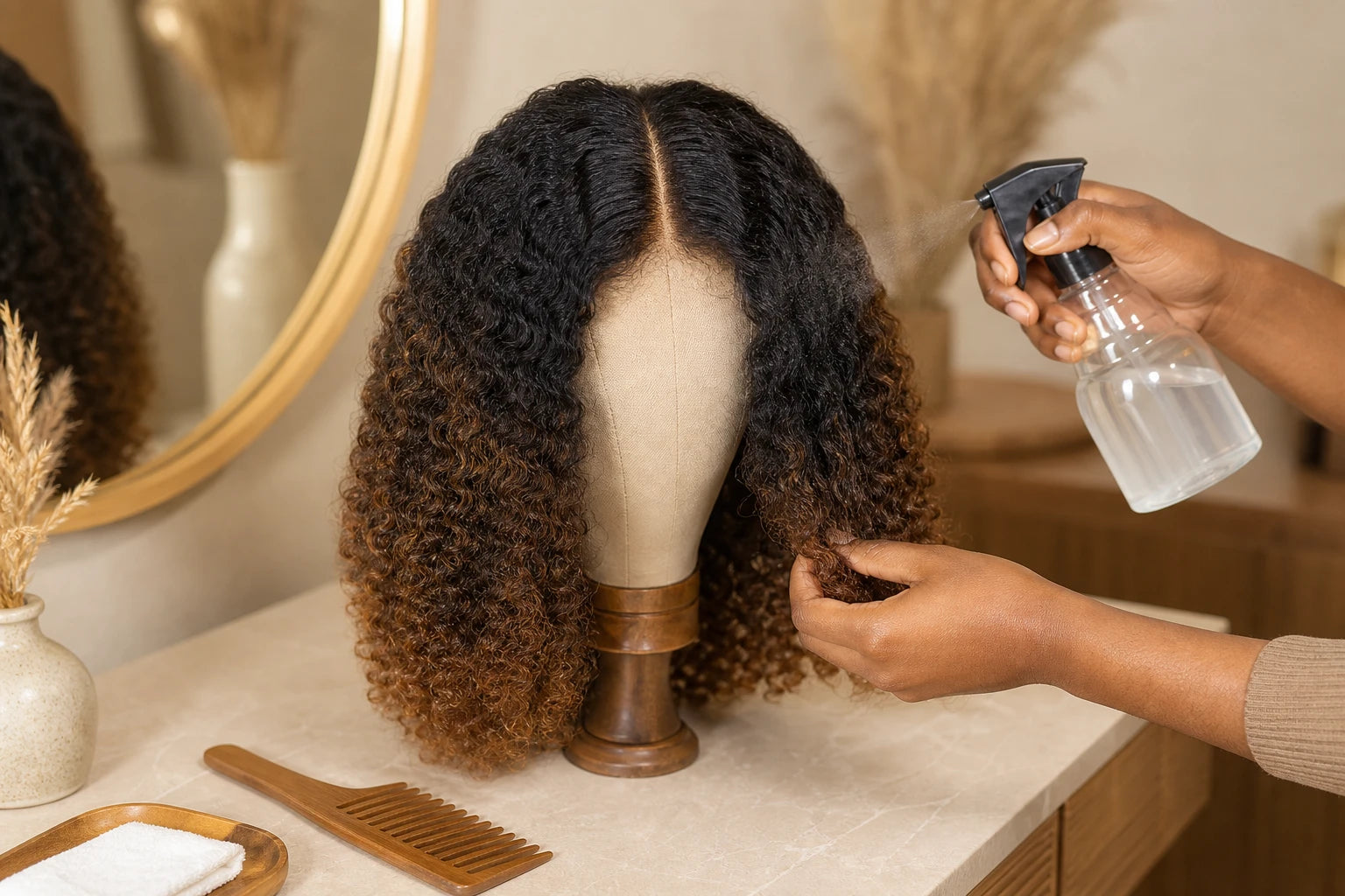 Hydrate and define the curls