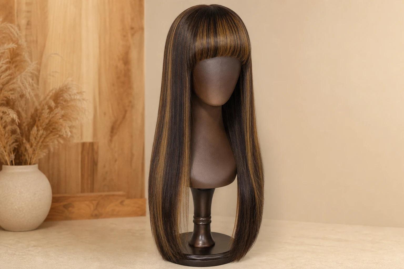 MAUDELINE PIANO DARK BRUN 16" CLOSURE 4×4 HD